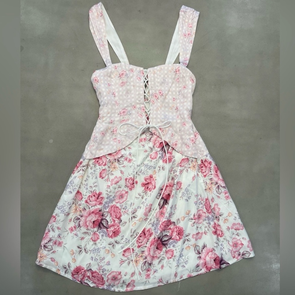 NWT For Love & Lemons Taylor Mini Dress